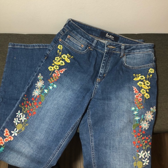 Boden Jeans Cavendish Embroidered Girlfriend Jean Poshmark